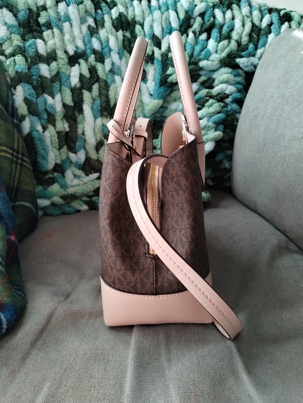 Michael Kors Mercer Gallery Small Signature Logo Satchel NWT - Picture 7 of 11
